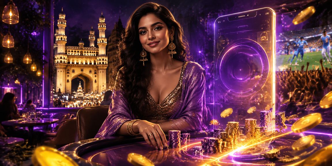 Indian player celebrating winning bonus during Bollywood themed promotion