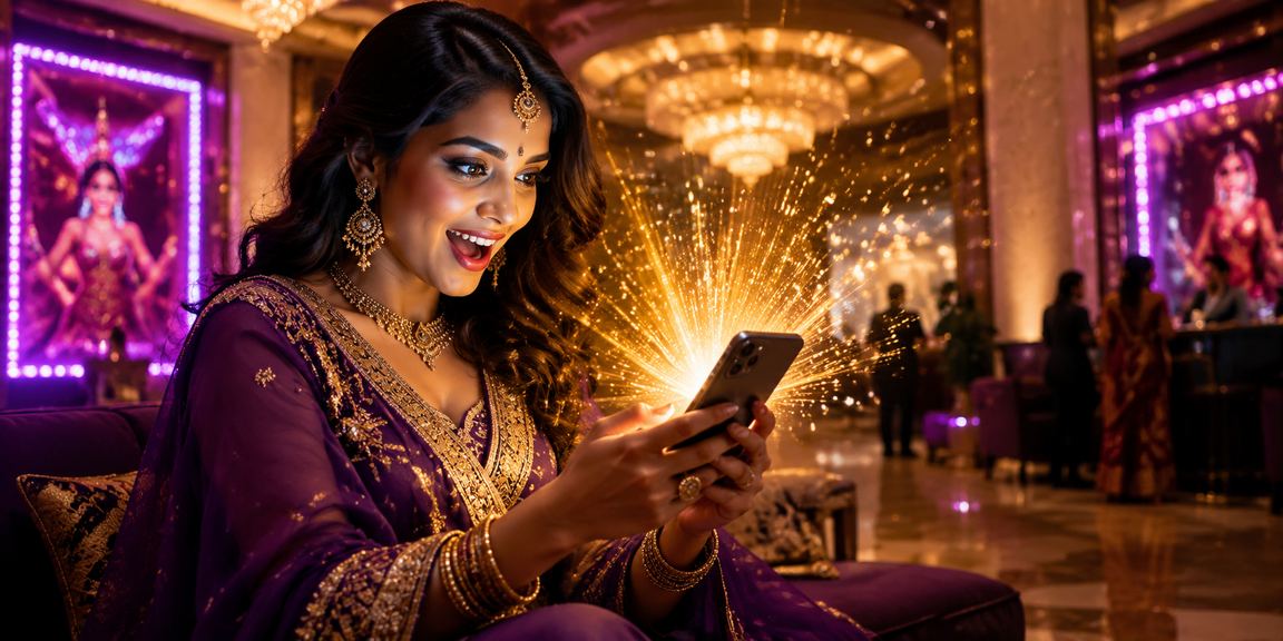 Mobile casino gaming with Bollywood theme in India